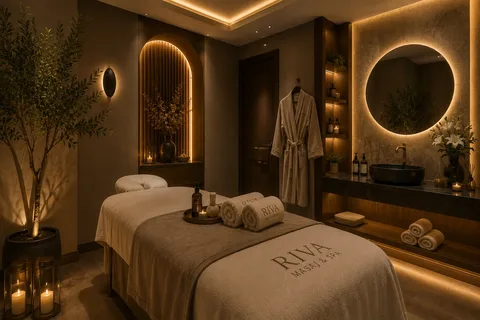 Riva Masaj ve Spa özenle hazırlanan masaj alanı